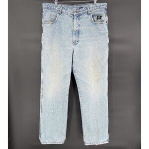 Vintage Harley Davidson Men's Traditional Light Wash Denim Jeans 36 USA Biker